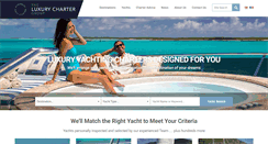 Desktop Screenshot of luxurychartergroup.com